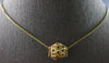 MULTI COLOR ENAMEL 14K YELLOW GOLD 3D BARREL DIAMOND CUT FLOATING PENDANT #27905