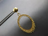 ESTATE 14KT YELLOW GOLD 3D OVAL CHANDELIER FUN HANGING EARRINGS