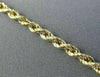 ESTATE 14KT YELLOW GOLD 3D CLASSIC ROPE LOBSTER LOCK CHAIN BRACELET 3mm #26014