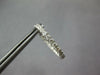 ESTATE 1.0CT DIAMOND 14K WHITE GOLD CLASSIC 2MM INSIDE OUT HOOP HUGGIE EARRINGS