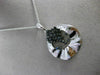 ESTATE LARGE 1.40CT DIAMOND 14KT WHITE GOLD 3D ETOILE HAMMER FLOATING PENDANT