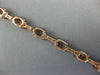ESTATE 12.85CT DIAMOND & AAA MORGANITE 14KT ROSE GOLD 3D OVAL TENNIS BRACELET