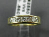 ESTATE .86CT DIAMOND 14K YELLOW GOLD 3D PRINCESS CHANNEL ANNIVERSARY RING #22474