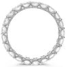 ESTATE 2.06CT DIAMOND 14KT WHITE GOLD 3D CLASSIC ROUND ETERNITY ANNIVERSARY RING