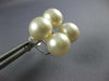 AAA SOUTH SEA PEARL 14KT WHITE GOLD 3D DOUBLE SCREWBACK HANGING EARRINGS #26972