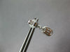 1.07CT DIAMOND 18KT WHITE GOLD CLUSTER INVISIBLE OVAL & SQUARE HANGING EARRINGS