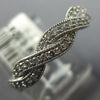 .33CT DIAMOND 14KT WHITE GOLD 3D CLASSIC INFINITY SEMI ETERNITY ANNIVERSARY RING