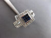 .90CT DIAMOND & AAA SAPPHIRE 14KT WHITE GOLD PRINCESS & ROUND INVISIBLE FUN RING