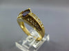 1CT DIAMOND & AAA TANZANITE 14KT YELLOW GOLD OVAL & ROUND FRIENDSHIP PROMSE RING