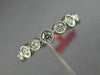 ESTATE .57CT ROUND DIAMOND 18KT WHITE GOLD SEMI ETERNITY BEZEL ANNIVERSARY RING
