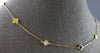 MULTI COLOR ENAMEL 14K YELLOW GOLD MULTI FLOWER BY THE YARD LOVE NECKLACE #27914