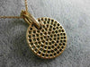 LARGE 1.87CT FANCY COLOR DIAMOND 18KT ROSE & BLACK GOLD 3D PAVE CIRCULAR PENDANT
