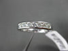 ESTATE .50CT ROUND DIAMOND 14KT WHITE GOLD 7 STONE CHANNEL ANNIVERSARY RING