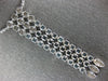 EXTRA LARGE 26.54CT DIAMOND & AAA AQUAMARINE 14KT WHITE GOLD MULTI ROW NECKLACE