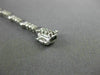 ESTATE LONG 1.87CT ROUND DIAMOND 14KT WHITE GOLD BEADED TENNIS BRACELET #21896