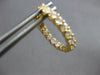 .95CT DIAMOND 18KT YELLOW GOLD 3D ROUND CLASSIC INSIDE OUT HOOP HANGING EARRINGS