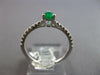 .46CT DIAMOND & AAA EMERALD 18KT WHITE GOLD PEAR SHAPE & ROUND FRIENDSHIP RING