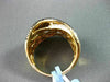 ESTATE LARGE 1.92CTW WHITE & BLACK DIAMOND 18KT YELLOW GOLD LOVE FUN RING