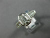 ESTATE 1.33CT DIAMOND 18KT WHITE GOLD 3D CLUSTER OCTAGON FRIENDSHIP PROMISE RING