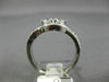 ESTATE .50CT ROUND DIAMOND 14K WHITE GOLD 3D TWO STONE ROUND INFINITY LOVE RING