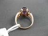 ANTIQUE WIDE 4.14CT DIAMOND & AAA EXTRA FACET MULTI GEMSTONE 14KT ROSE GOLD RING