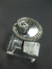 ESTATE WIDE .57CT DIAMOND 14KT WHITE GOLD 3D CLASSIC SWIRL FUN RING