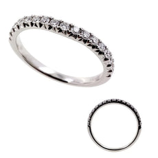 .31CT DIAMOND 14KT YELLOW GOLD 3D ROUND SEMI ETERNITY WEDDING ANNIVERSARY RING