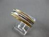 ESTATE WIDE HANDCRAFTED 14KT 2 TONE GOLD SOLID WEDDING ANNIVERSARY RING #28022