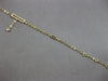 ESTATE .18CT DIAMOND 14KT YELLOW GOLD 3D RECTANGULAR CHANDELIER FUN BRACELET
