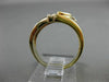 ESTATE WIDE 1.12CT DIAMOND & AAA RUBY 14KT TWO TONE GOLD SEMI MOON RING #11184
