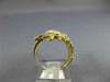ESTATE EXTRA LARGE 2.13CT DIAMOND 18KT TWO TONE GOLD MULTI LEAF CRISS CROSS RING