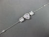 .45CT DIAMOND 18K WHITE GOLD 3D SQUARE INVISIBLE TRIANGULAR BY THE YARD BRACELET