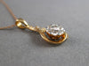 .25CT DIAMOND 18KT ROSE GOLD CLUSTER MULTI FLAME TEAR DROP FUN FLOATING PENDANT