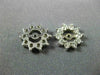 ESTATE .60CT DIAMOND 14KT WHITE GOLD CLASSIC FLOWER STAR EARRING JACKETS #17848