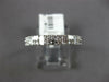 .51CT DIAMOND 14K WHITE GOLD ROUND & BAGUETTE 2 ROW GEOMETRICAL ANNIVERSARY RING