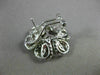 ESTATE LARGE 1.72CT DIAMOND 18KT TRI COLOR GOLD FLOWER FILIGREE CLIP ON EARRINGS