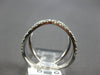 LARGE 1.10CT DIAMOND 14KT WHITE GOLD 3D CLASSIC CRISS CROSS X INFINITY LOVE RING