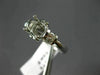 ESTATE 24CT DIAMOND 18KT WHITE GOLD HEART ROUND SEMI MOUNT ENGAGEMENT RING #1671