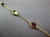 5.07CT AAA MULTI COLOR TOURMALINE 14KT YELLOW GOLD OVAL BY THE YARD FUN BRACELET