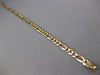 ESTATE CLASSIC 14KT YELLOW GOLD 3D CLASSIC 4MM FIGARO 7 INCH BRACELET #27404