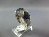 LARGE 2.10CT DIAMOND & AAA SAPPHIRE 18KT WHITE GOLD MULTI ROW X ANNIVERSARY RING