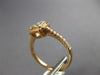 ESTATE 0.59CT DIAMOND 18KT ROSE GOLD SQUARE OCTAGON HALO FRIENDSHIP PROMISE RING
