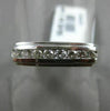 ESTATE .30CT DIAMOND 14KT WHITE GOLD 3D 8 STONE CHANNEL WEDDING ANNIVERSARY RING