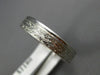 ESTATE WIDE 14KT WHITE GOLD 3D FILIGREE MILGRAIN WEDDING ANNIVERSARY RING #1061