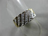 ANTIQUE .32CT OLD MINE DIAMOND 14KT 2 TONE GOLD WEDDING ANNIVERSARY RING #17243