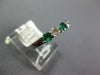 .68CT DIAMOND & AAA EMERALD 14K WHITE GOLD SHARED PRONG 5 STONE ANNIVERSARY RING