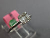 SMALL .18CT DIAMOND 18KT WHITE GOLD ROUND & BAGUETTE CLUSTER INVISIBLE FUN RING