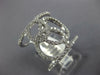 ESTATE LARGE .84CT DIAMOND 18KT WHITE GOLD CIRCLE OF LIFE INTERTWINING FUN RING