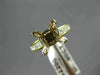 ESTATE .90CT DIAMOND 14KT 2 TONE GOLD PRINCESS SEMI MOUNT ENGAGEMENT RING #21106