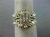 LARGE 1.70CT DIAMOND 18K ROSE GOLD 3D CLUSTER ENGAGEMENT INSERT ANNIVERSARY RING